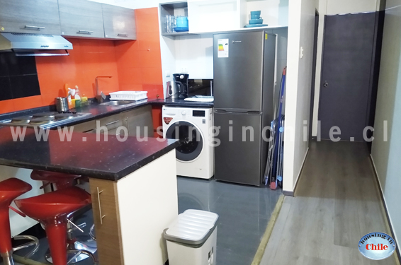 Cocina equipada para cuatro personas