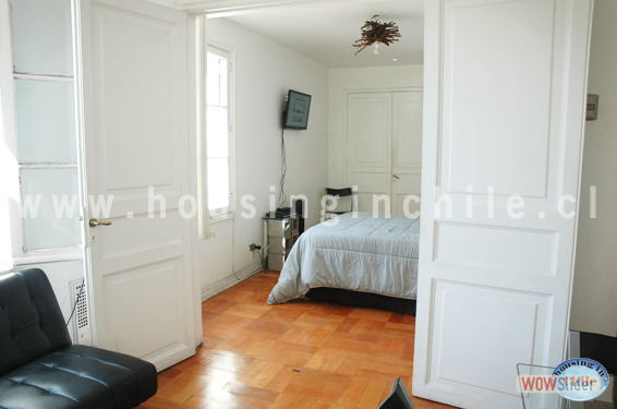 PF-SC: Vista desde la sala hacia el dormitorio