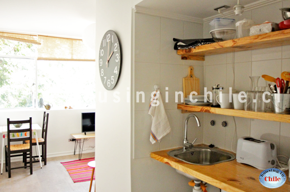 PF-TS: It has a kitchen in the hallway