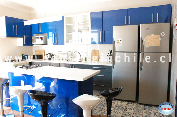 RE-AR: Kitchen with several fridges