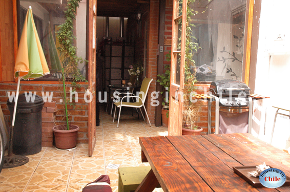 RE-EG: View from the interior patio to the house